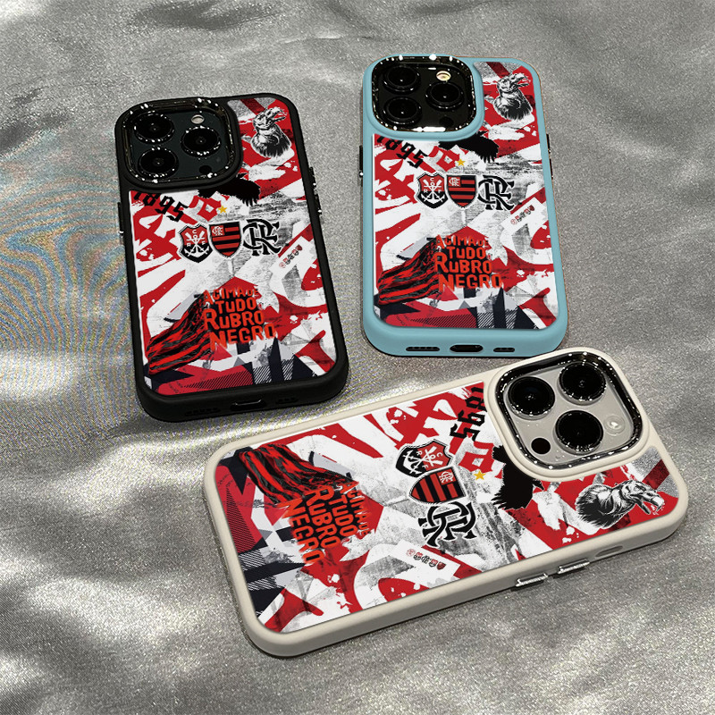 Capinha Capa silicone Anti-impacto Marco Flamengo para iPhone 11 12 13 14 15 16 17 Pro MAX X XR XS MAX Plus CASE em Oferta na Shopee