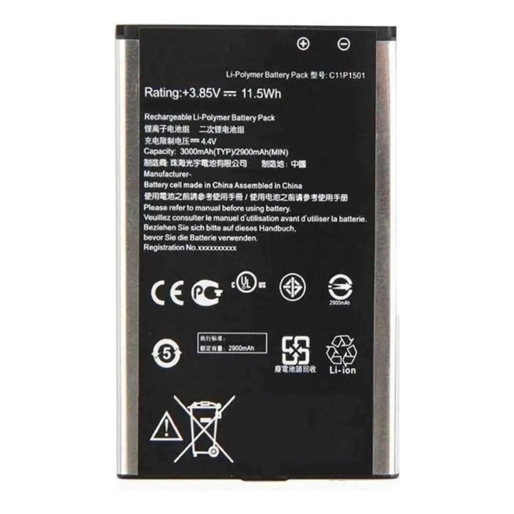 Bateria modelo compatível C11P1501 para Asus Zenfone 2 Laser (ZE550KL / ZE601KL) / Zenfone Selfie (ZD551KL)