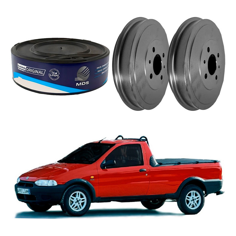 Tambor Freio Traseiro Fiat Strada 1.5 1.6 1998 A 2000