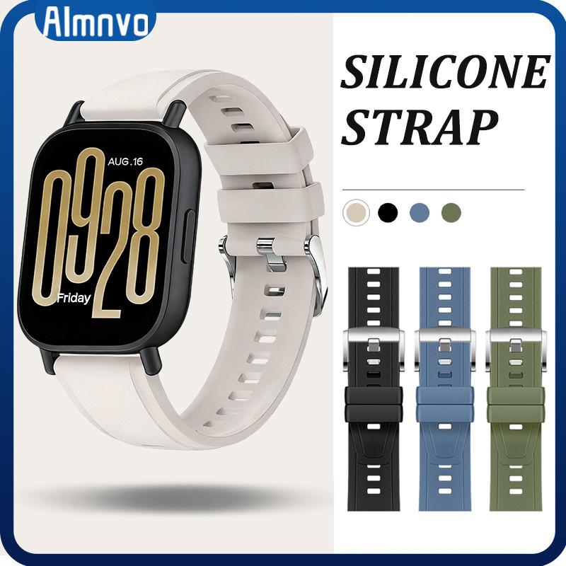 Pulseira De 22mm Silicone Para Smartwatch Redmi Watch 5 Active/Lite/Huawei Watch GT 6 5/ Amazfit Bip 6/Samsung/Garmin