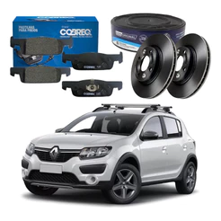 Kit Disco Pastilha Freio Sandero Stepway 1.6 2014 A 2019
