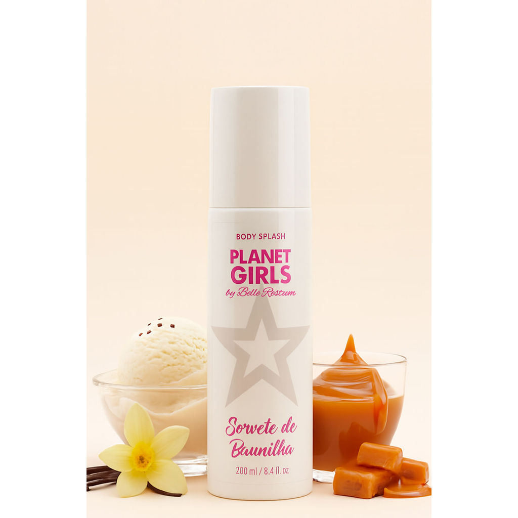 Body Splash Baunilha Planet Girls Bege Claro em Oferta na Shopee