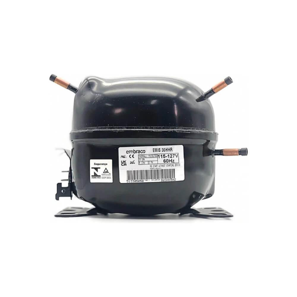 Compressor Embraco 1/10 HP R134 EMIS30HHR sem Resfriamento - 127V em Oferta na Shopee