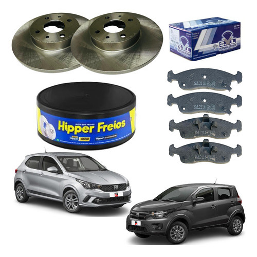 Kit Disco E Pastilha Freio Argo 1.0 2017 2018 2019/2021...