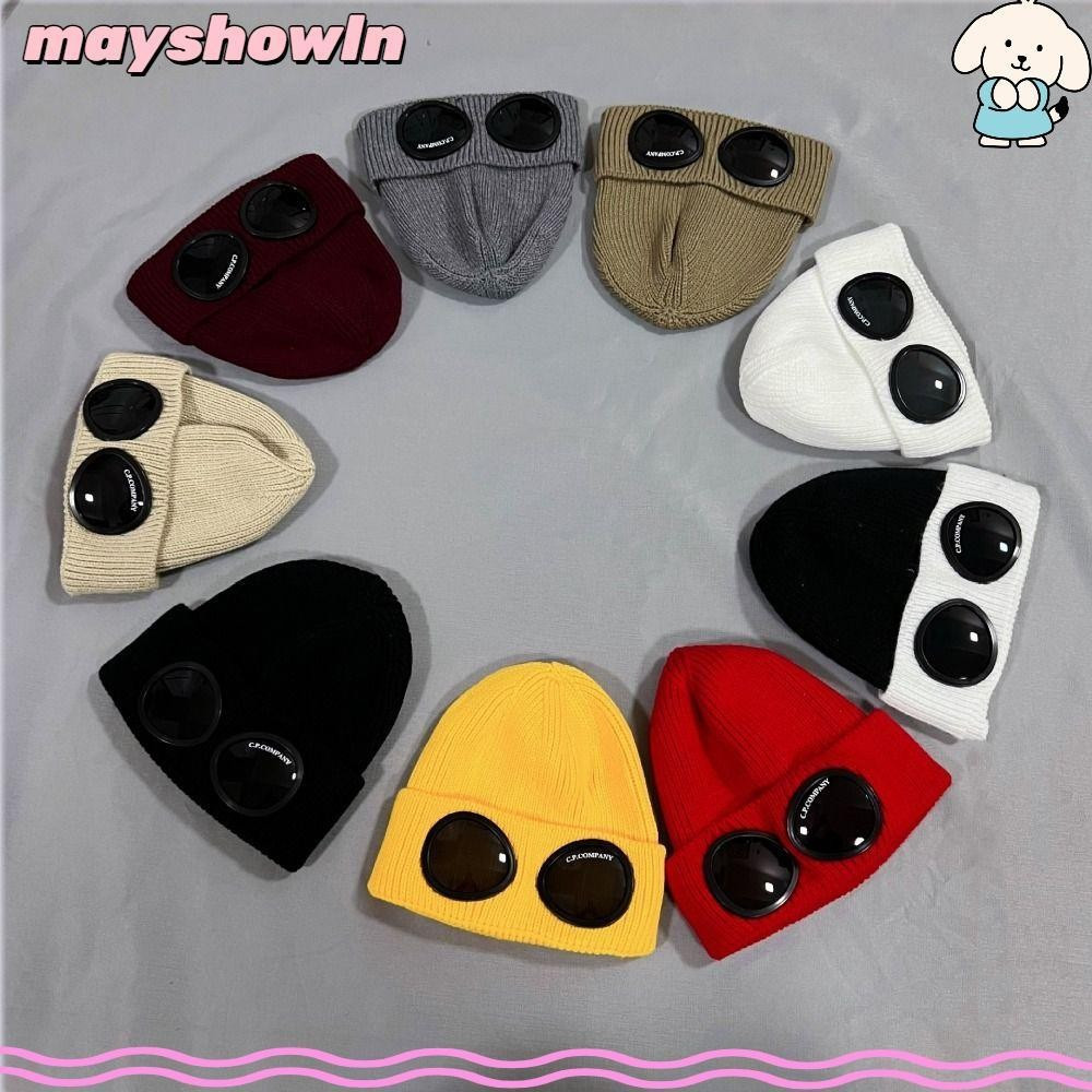 Gorro de Piloto MAYSHOWLN, Gorro de Malha Quente, Adequado para Viagens, Outono Inverno, Gorro de Lã Unissex