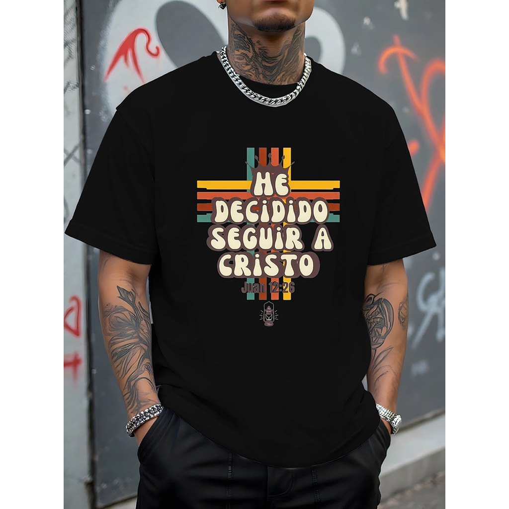 Camiseta Masculina Conforto Letras Aventura Esportiva Confortável Moderna Estilosa Verão Casual