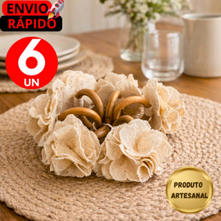 Jogo Porta Guardanapo Luxo Argola de Madeira Ideal para Mesa Posta, Cafés ou Eventos Kits 4,6,8 e12. em Oferta na Shopee