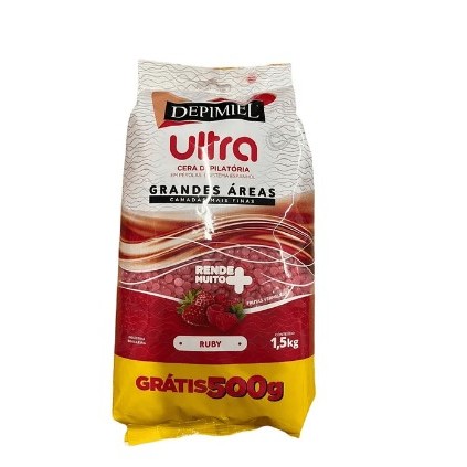 Cera Depilatória Pérolas Ultra Ruby 1,5kg - Depimiel em Oferta na Shopee