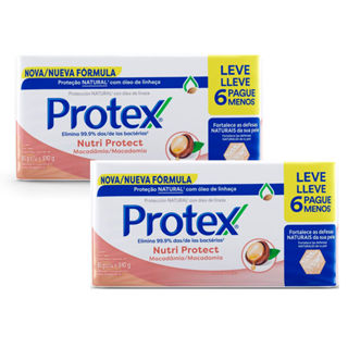 Kit 2 Sabonete em Barra Protex Nutri Protect Macadâmia 85g cada Leve 6 Pague 5 em Oferta na Shopee