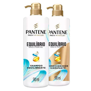 Kit Shampoo e Condicionador Pantene Equilibrio 510ml em Oferta na Shopee