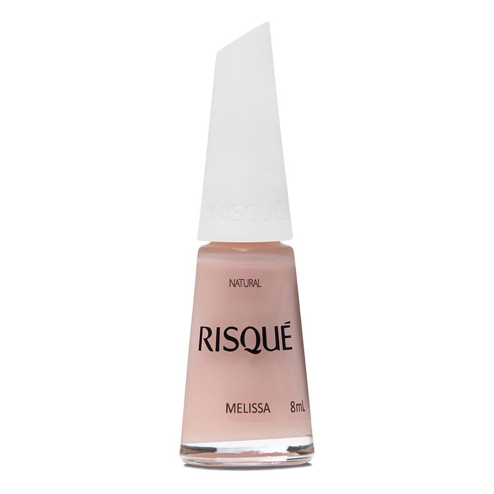 Esmalte Risqué Nude Natural Melissa 8ml em Oferta na Shopee