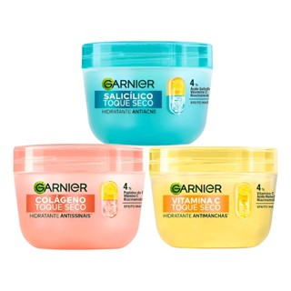 KIT C/ 3 HIDRATANTE GARNIER 85G - 1 COLÁGENO + 1 SALICÍLO + 1 VITAMINA C em Oferta na Shopee