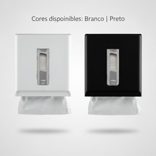 Dispenser Papel Toalha Interfolha Nobre Street - Branco ou Preto em Oferta na Shopee