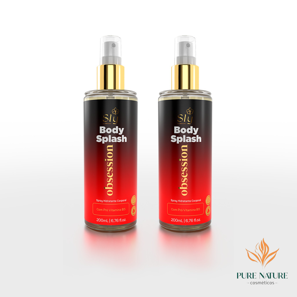 Body Splash Feminino 200ml Kit 2 Inspirado em Perfumes de Grandes Marcas