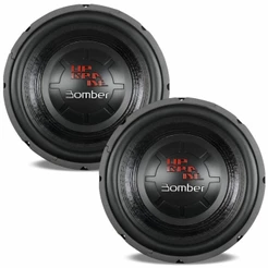 Kit 2 Alto Falantes Subwoofer 10 pol Bomber Upgrade 400 Watts RMS 4 Ohms Som Grave Potente