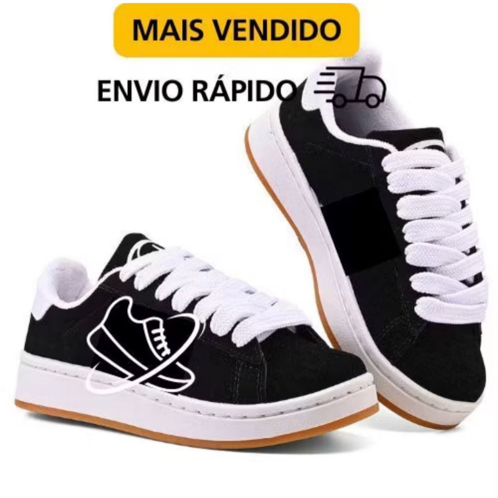 Tenis Masculino/ feminino Moreto Esportivo Confortavel Academia Casual Sneaker Envio Imediato Promocao