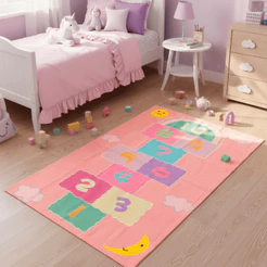 Tapete Infantil 1,00x1,50m Educativo Emborrachado Criança Brincar Menino Menina Quarto