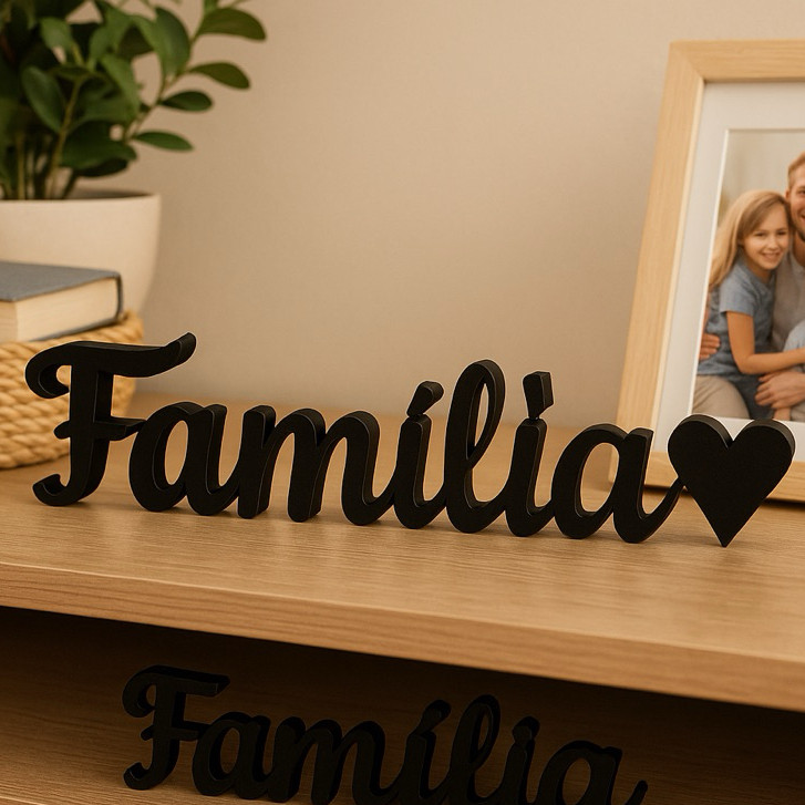 Enfeite Família para Decoração – Placa Decorativa para Sala, Quarto e Casa em Oferta na Shopee