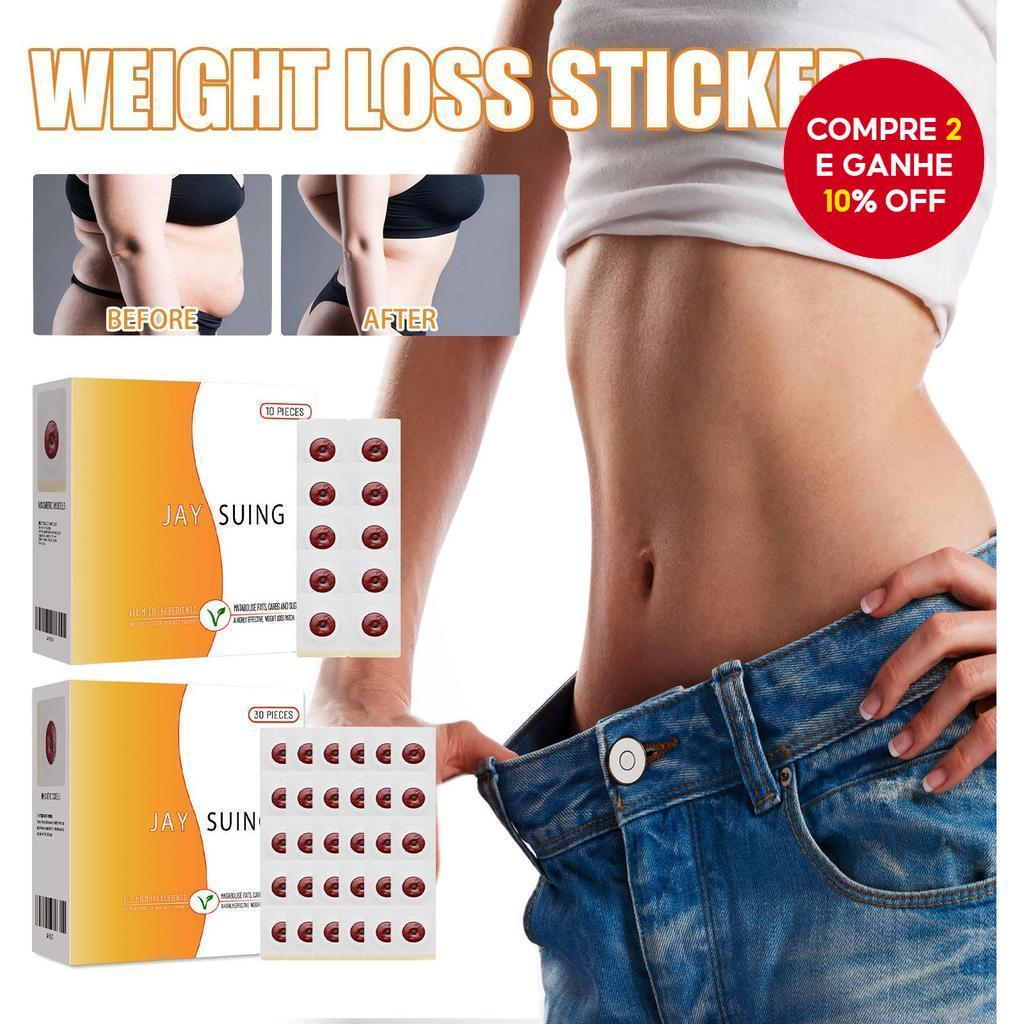  Jaysuing Adesivo Emagrecedor para Gordura Abdominal, Confortável para Uso Diário, Adequado para Cintura, Abdômen e Área