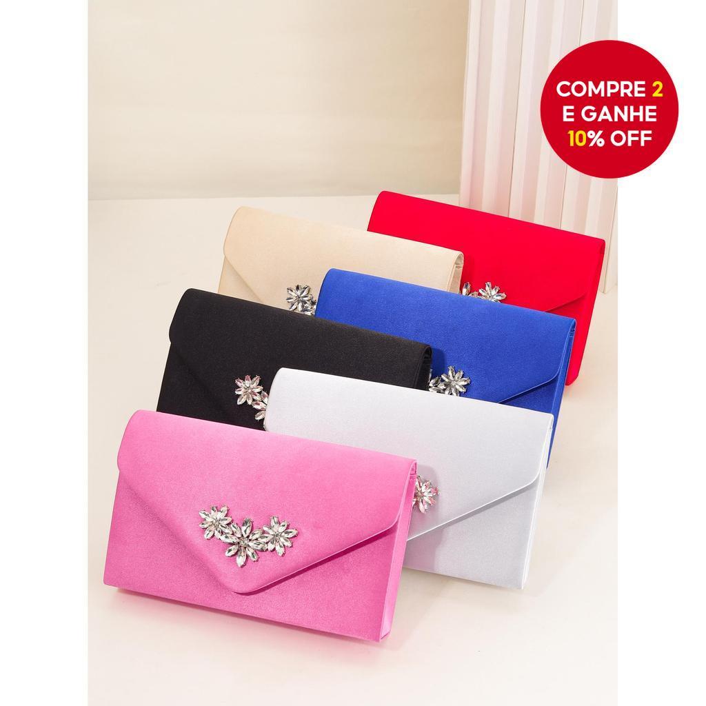 Bolsa de jantar com diamante de mão / bolsa clutch feminina / bolsas formais para casamentos