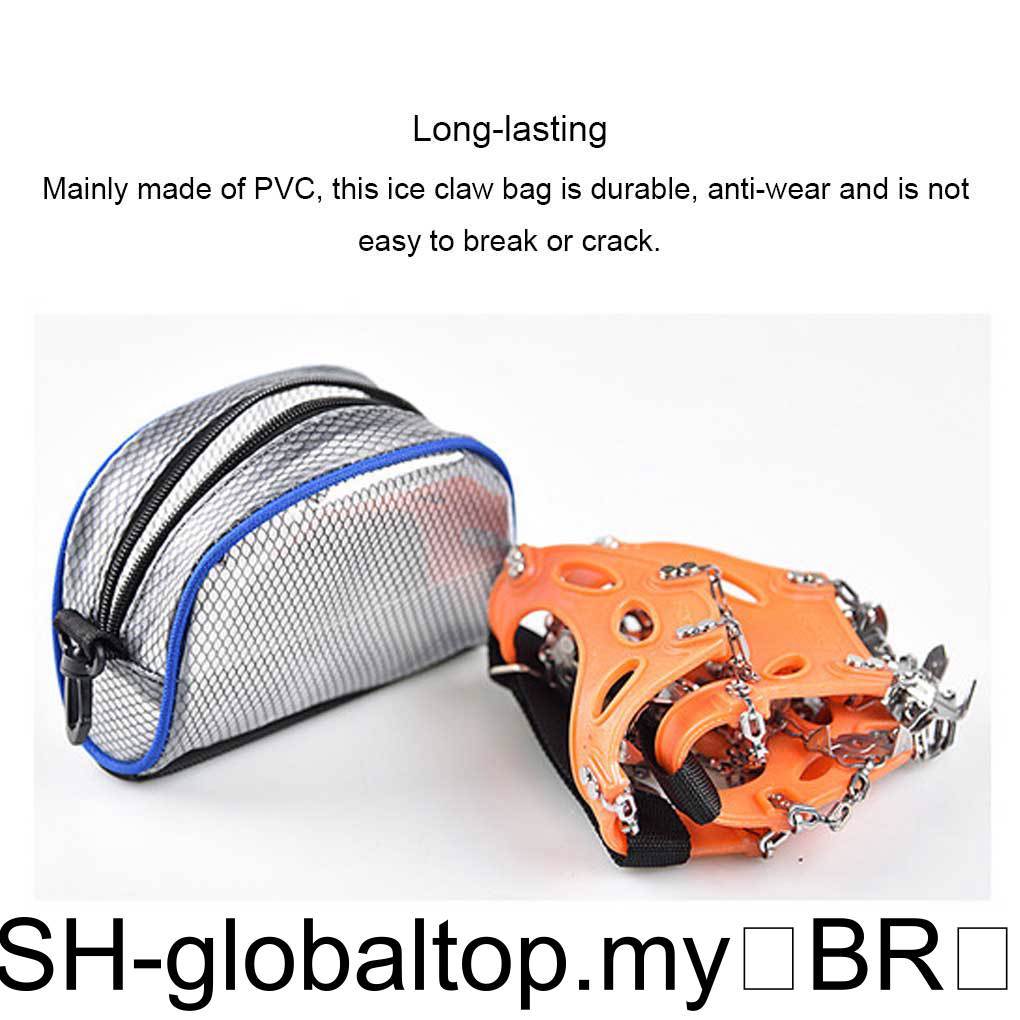 Sacos De Armazenamento De Garra De Gelo Portátil Equipamento De Neve Bolsa Sapato À Prova Ao Ar Livre Zíper Organizador 