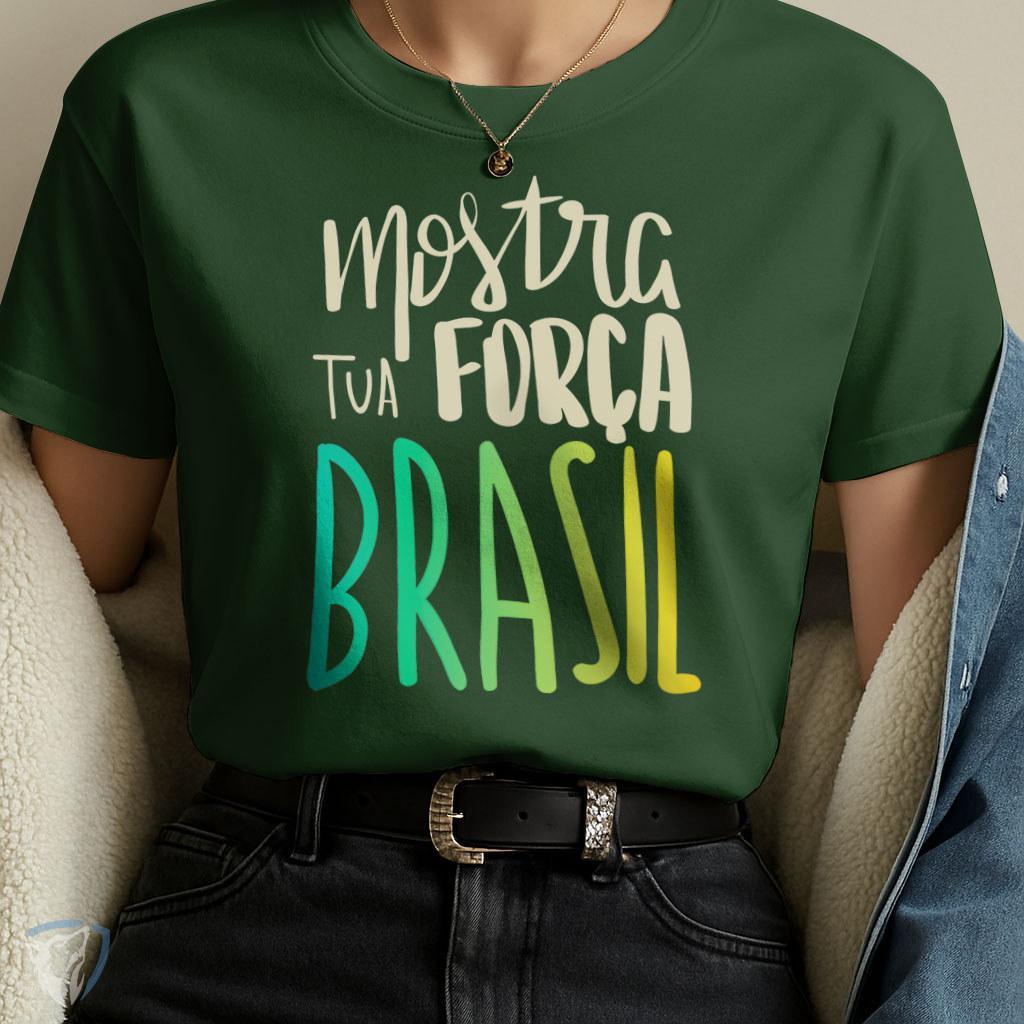 Camiseta Feminina Brasil Copa 2026 Torcida Hexa Seleção Brasileira Estampada 100% Algodão Confortável P ao GG