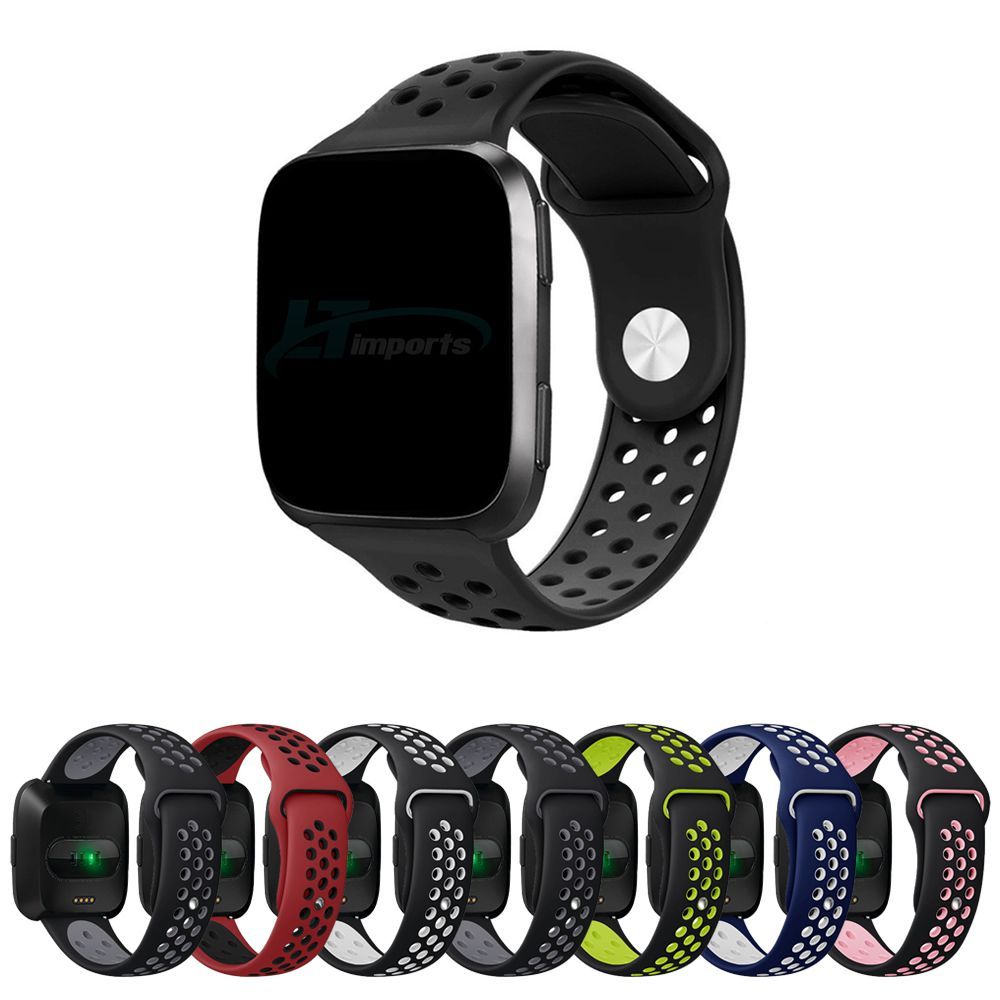 Pulseira Silicone NK-Sport compativel com Fitbit Versa - Fitbit Versa 2 - Fitbit Versa Lite