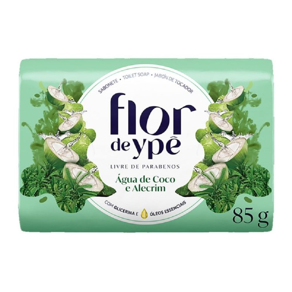 Sabonete Flor Ypê Água de Coco e Alecrim 85g em Oferta na Shopee