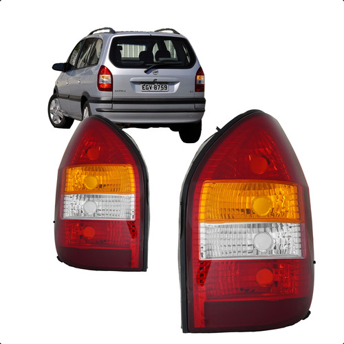 Lanterna Traseira Zafira 2001 a 2004 Chevrolet Tricolor