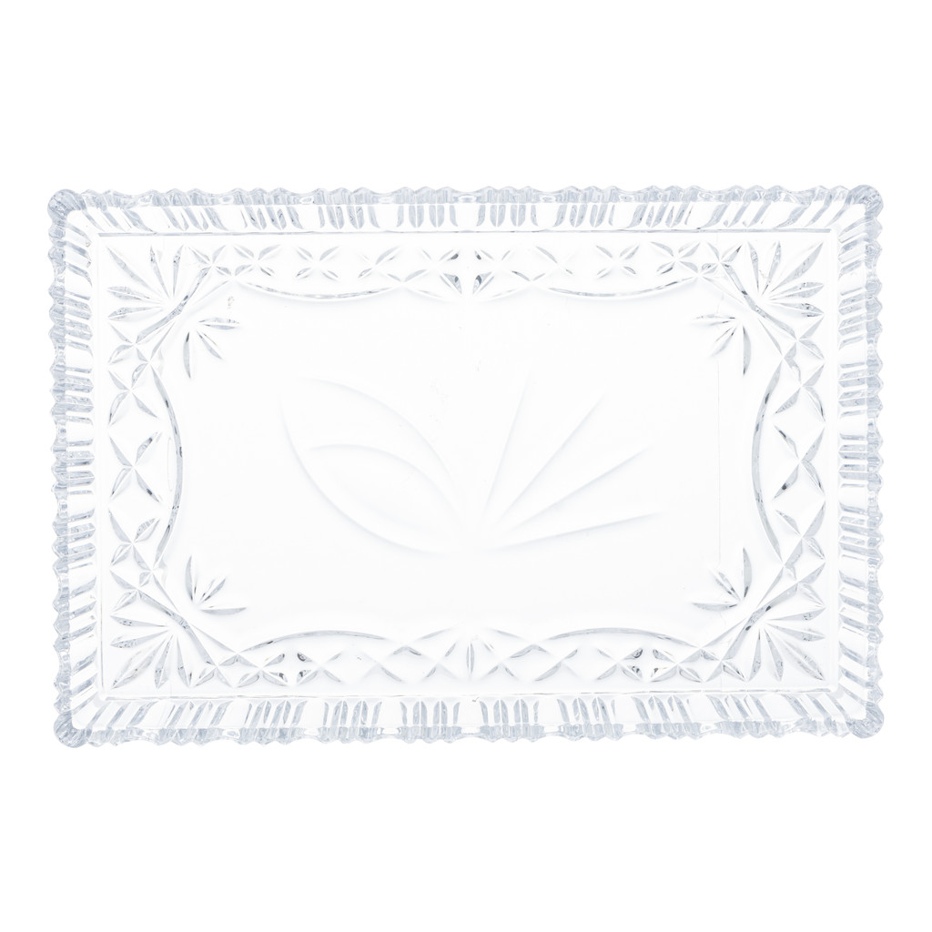 Travessa de Cristal Janine 29,5cm x 19,5cm - Lyor
