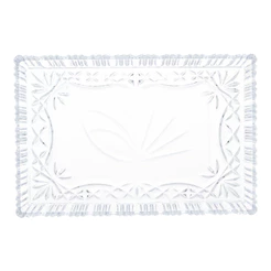 Travessa de Cristal Janine 29,5cm x 19,5cm - Lyor