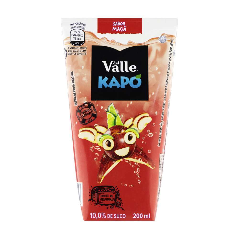Suco Del Valle Kapo Sabor Maçã 200ml Suco Del Valle Kapo Sabor Maçã 200ml