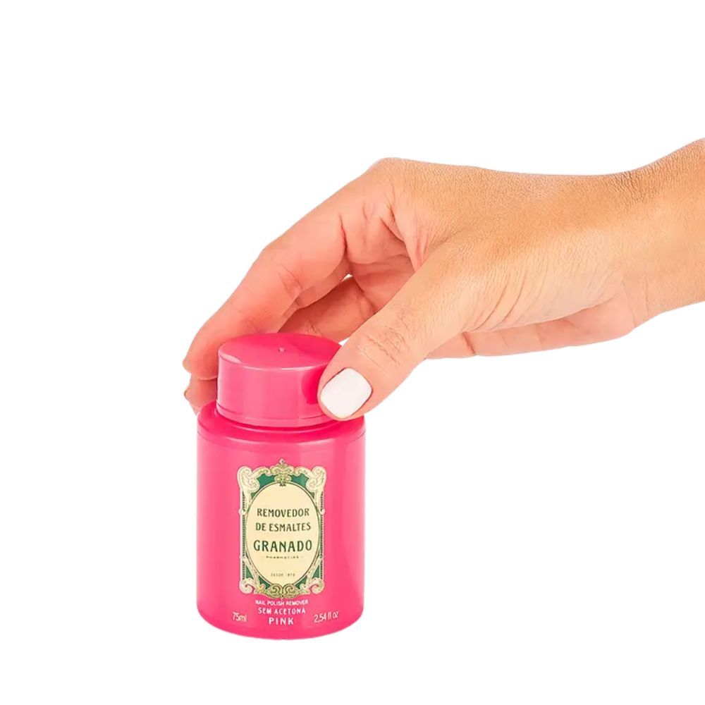Removedor de Esmaltes Granado Pink Sem Acetona 75ml em Oferta na Shopee
