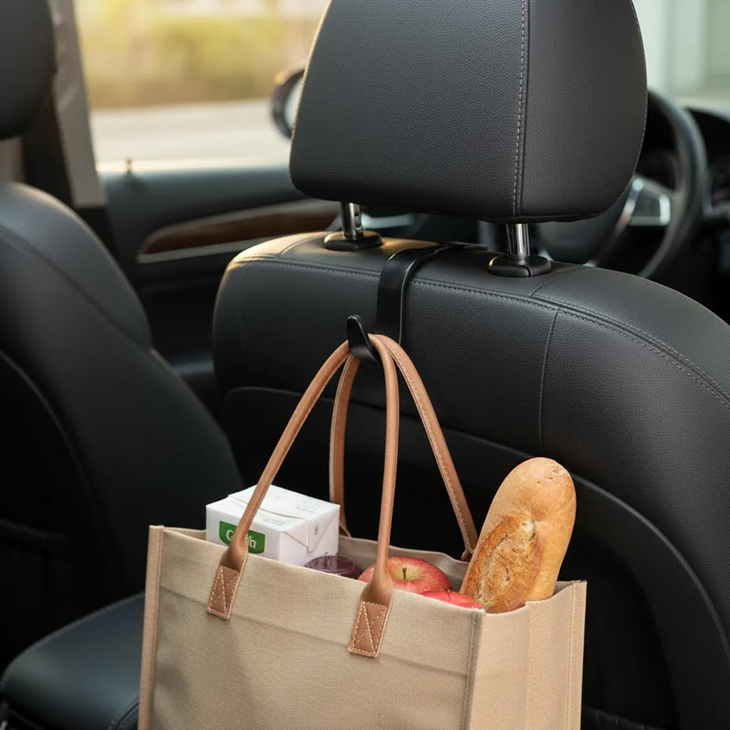 Detalhes do 4 Ganchos Pendurar Sacola Bolsa Veicular Suporte Banco Carro