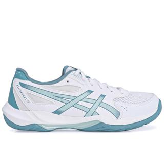 Tênis Asics Gel Rocket 12 Branco e Azul Claro em Oferta na Shopee