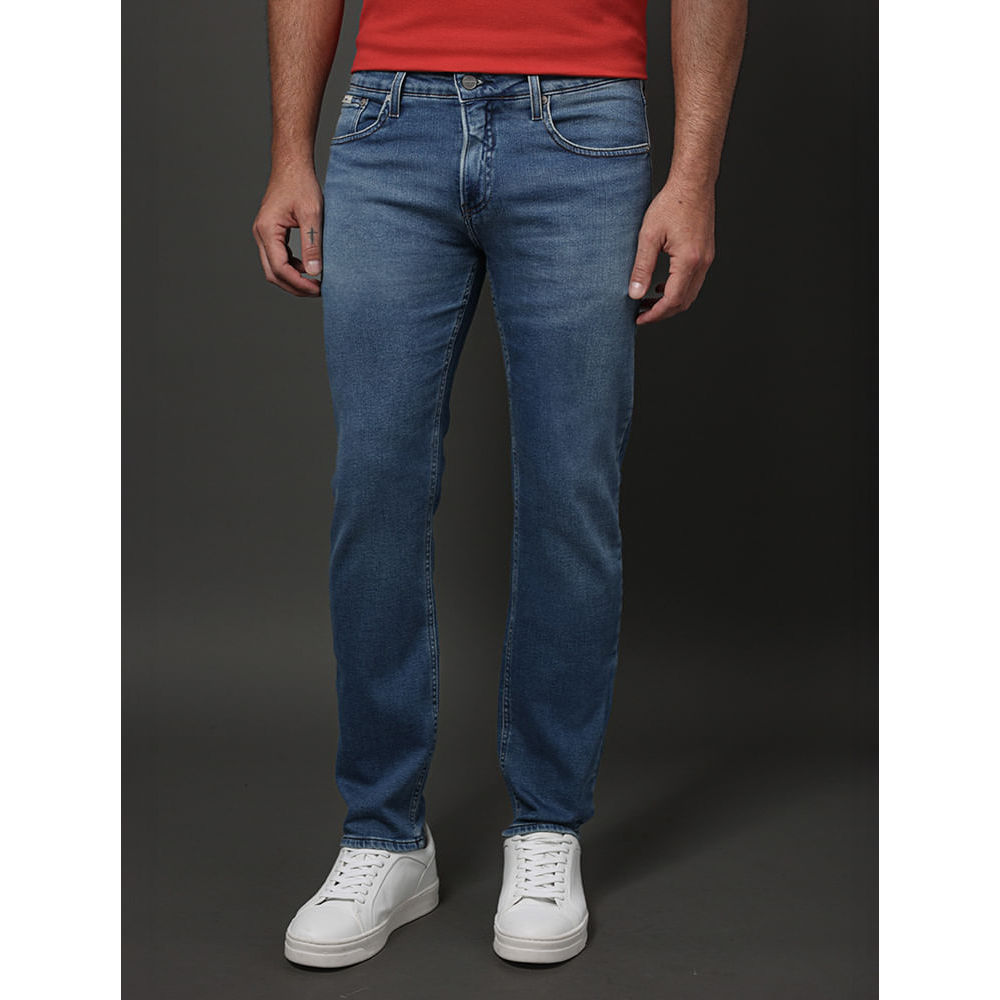 Calça Jeans Masculina Slim Moletom Calvin Klein - Azul Médio