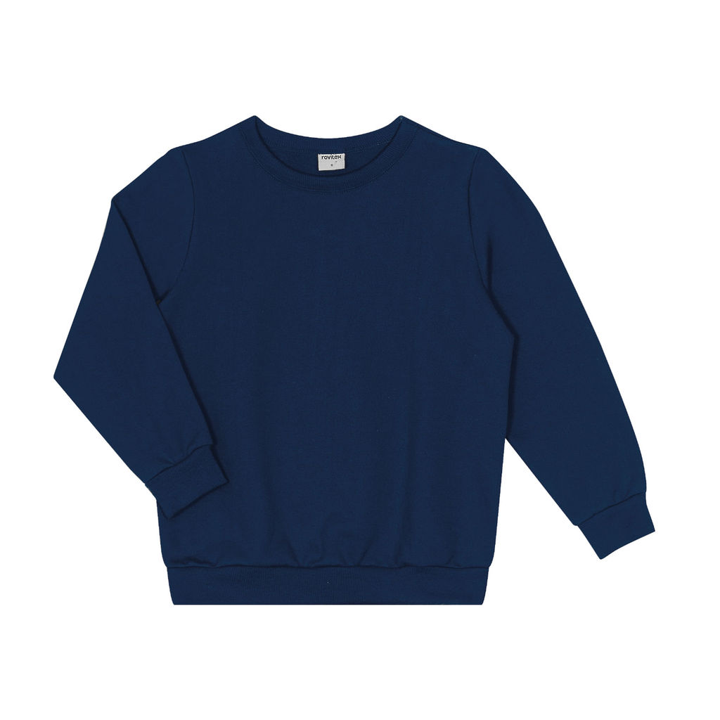 Moletom Infantil Moletom Básico Rovitex Kids Azul em Oferta na Shopee