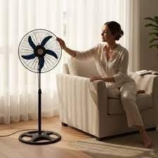 Ventilador Chão 110v 220v Potente Sala Quarto Hélice Grande Circulação Ar