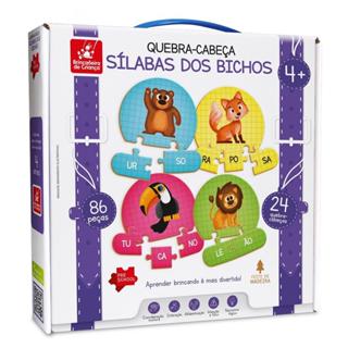 Sílabas Bichos - Brincadeira de Criança em Oferta na Shopee