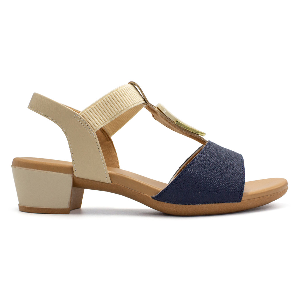 Sandália Usaflex Feminina Casual Salto Bloco MM0801 em Oferta na Shopee