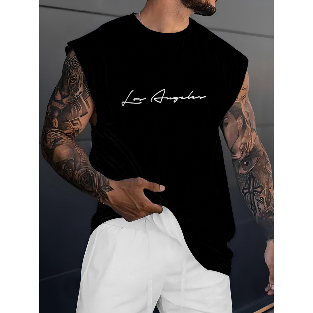 Camiseta Camisa Regata Oversized Machão Longline Streetwear Sem Mangas Cavada Unissex