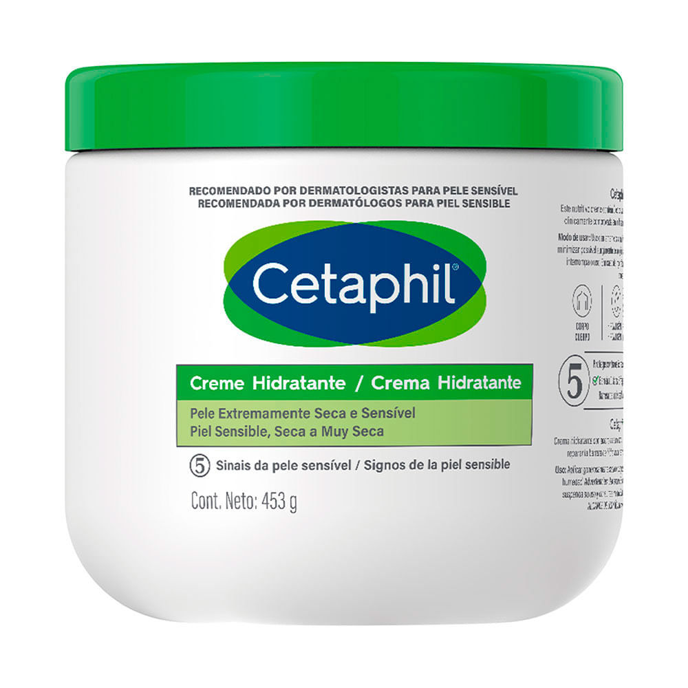 Cetaphil Creme Hidratante Galderma Pele Extremamente Seca e Sensível 453g em Oferta na Shopee