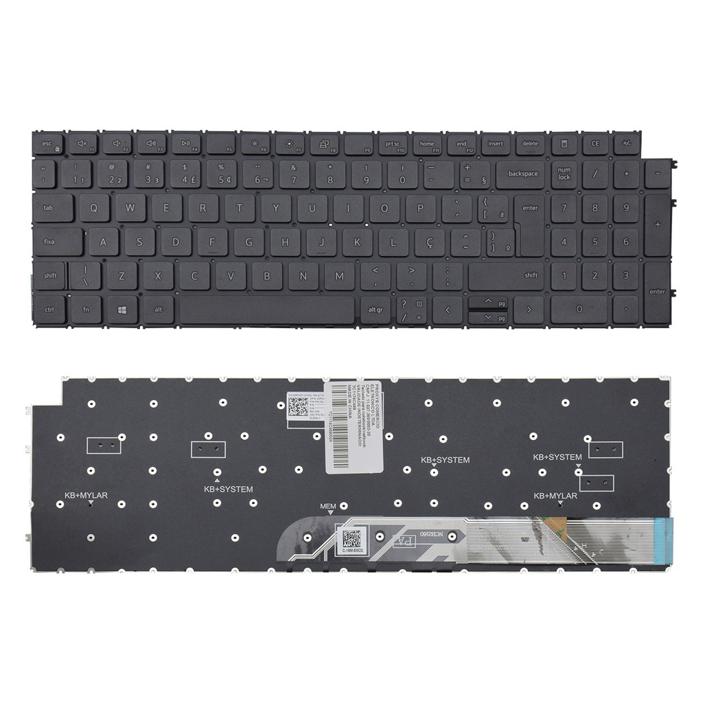 Teclado para Notebook Dell Inspiron 15-3520 ABNT2 Preto em Oferta na Shopee