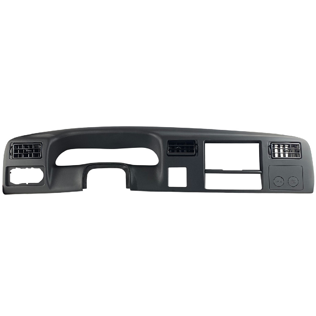Moldura Painel Ford F250 F350 F4000 1998 a 2011 F12000 F14000 F16000 1999 a 2005 4x4 Preto Fosco C Tomada 12v