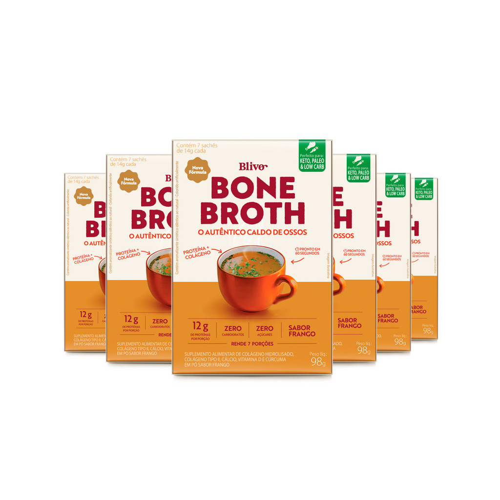 Bone Broth - Original Caldo De Ossos Blivo ( 6 caixas )