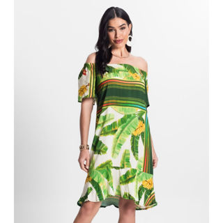 Vestido Ciganinha Infinita Cor Verde em Oferta na Shopee