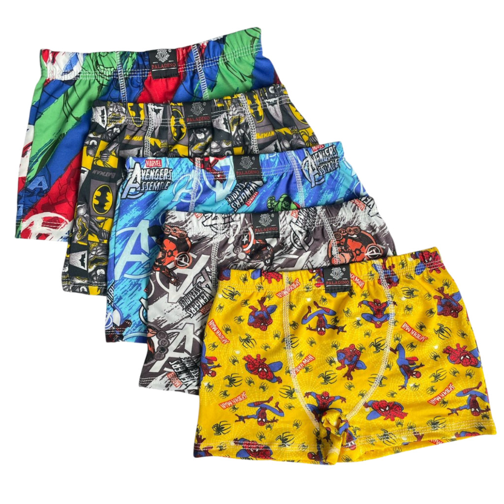 Kit Cueca Box Boxer Infantil Microfibra Criança Cuecas Infantil Menino