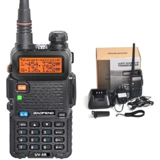 Rádio Comunicador Dual Band Baofeng Uhf Vhf UV-5R HT Fm Fone em Oferta na Shopee