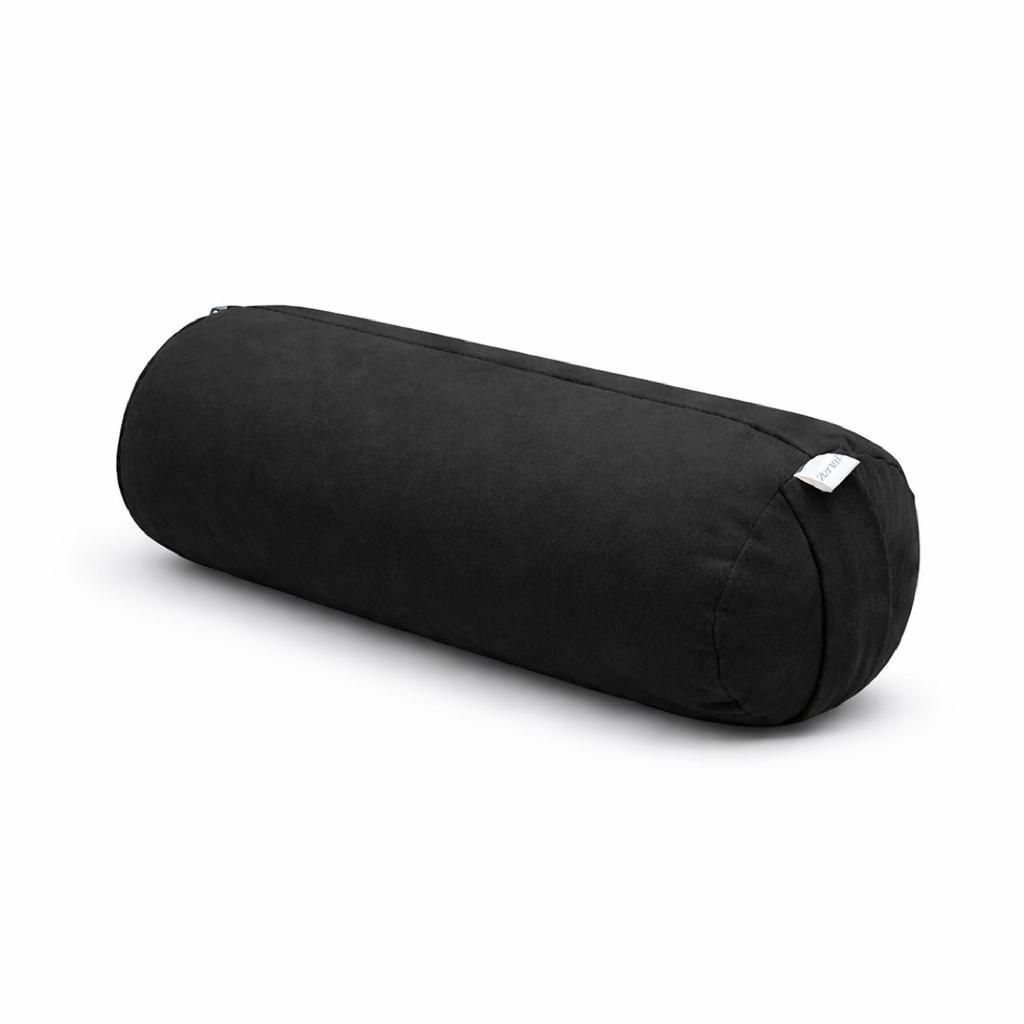 Imagem Mini Bolster Preto 38cm Apoio Lombar Yoga Zenai