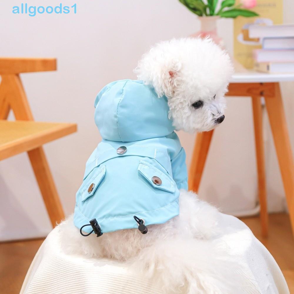 Roupas Impermeáveis Para Cães ALLGOODS , Capa De Chuva Com Capuz De Duas Pernas À Prova De Vento , Casaco De Tempestade 